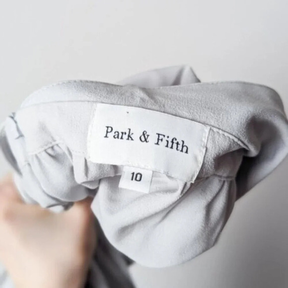 PARK & FIFTH Dove Grey Dress Maxi Wedding Guest 10 - Picture 15 of 15